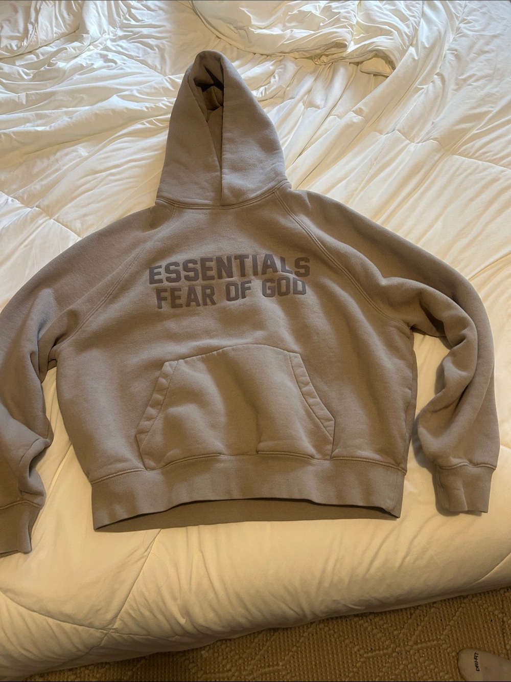 Fear of God ESSENTIALS Taupe Crewneck Hoodie - Men